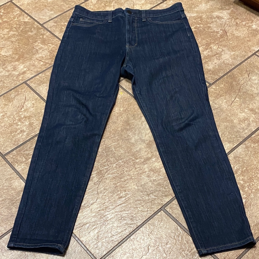 Dark Blue Women's Straight-Leg Jeans